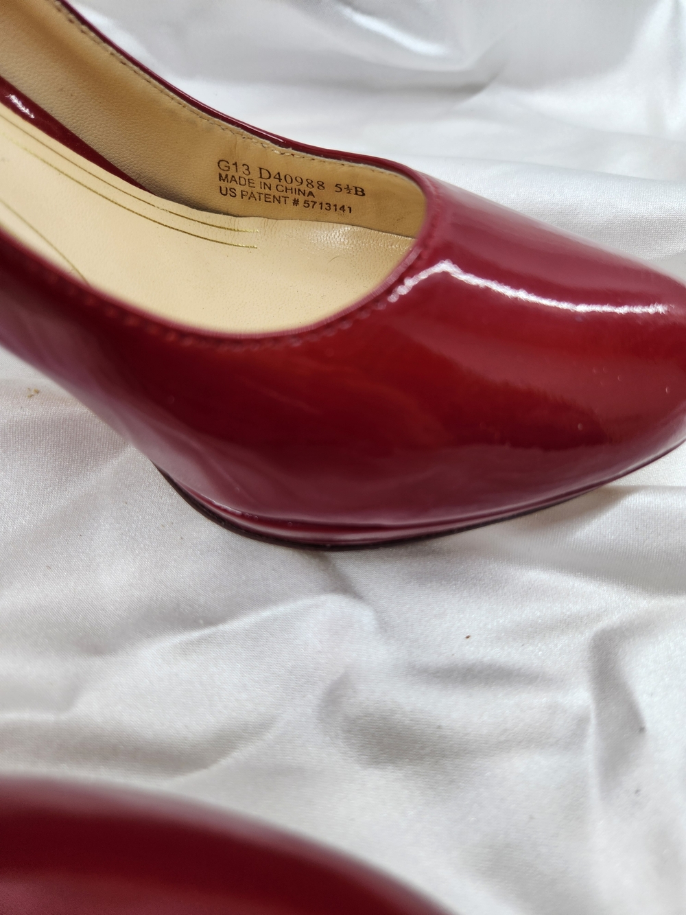 Cole Haan Red Patent Leather High Heel Pumps - Picture 4 of 8